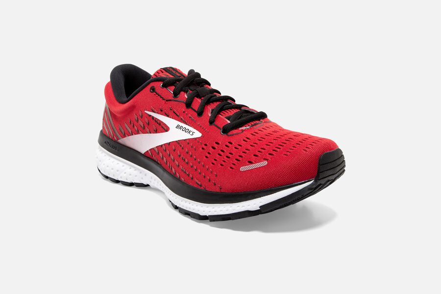 Brooks Running Shoes - Ghost 13 Road Mens - Red/White - GWU-248137